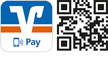 Mobiles Bezahlen Grafik: Mobiles Bezahlen – QR-Code zum Download der Pay App